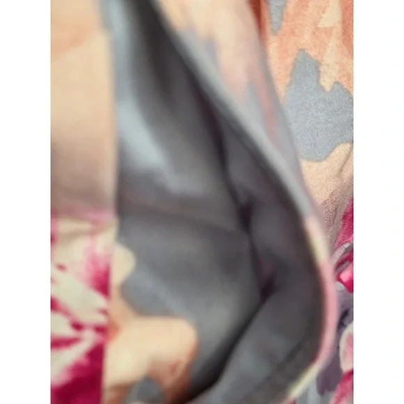 Nine West Floral Sleeveless Sheath Dress Size 8 Blue Grey Pink Purple Pockets - Picture 7 of 10